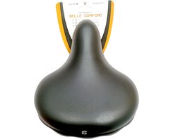 Selle Retro fietszadel - extra breed - waterdicht - zwart
