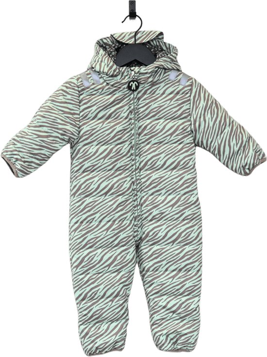 Ducksday - winterpak voor baby - ski - warm - waterdicht - winddicht - unisex - Okapi - maat 80 - GRATIS SJAAL