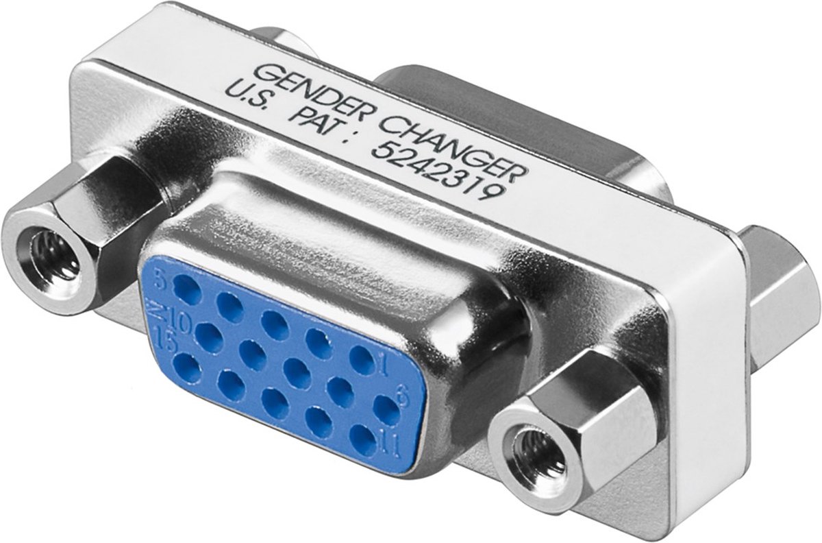 Wentronic - VGA (D-Sub) female naar VGA (D-Sub) female - Zilver