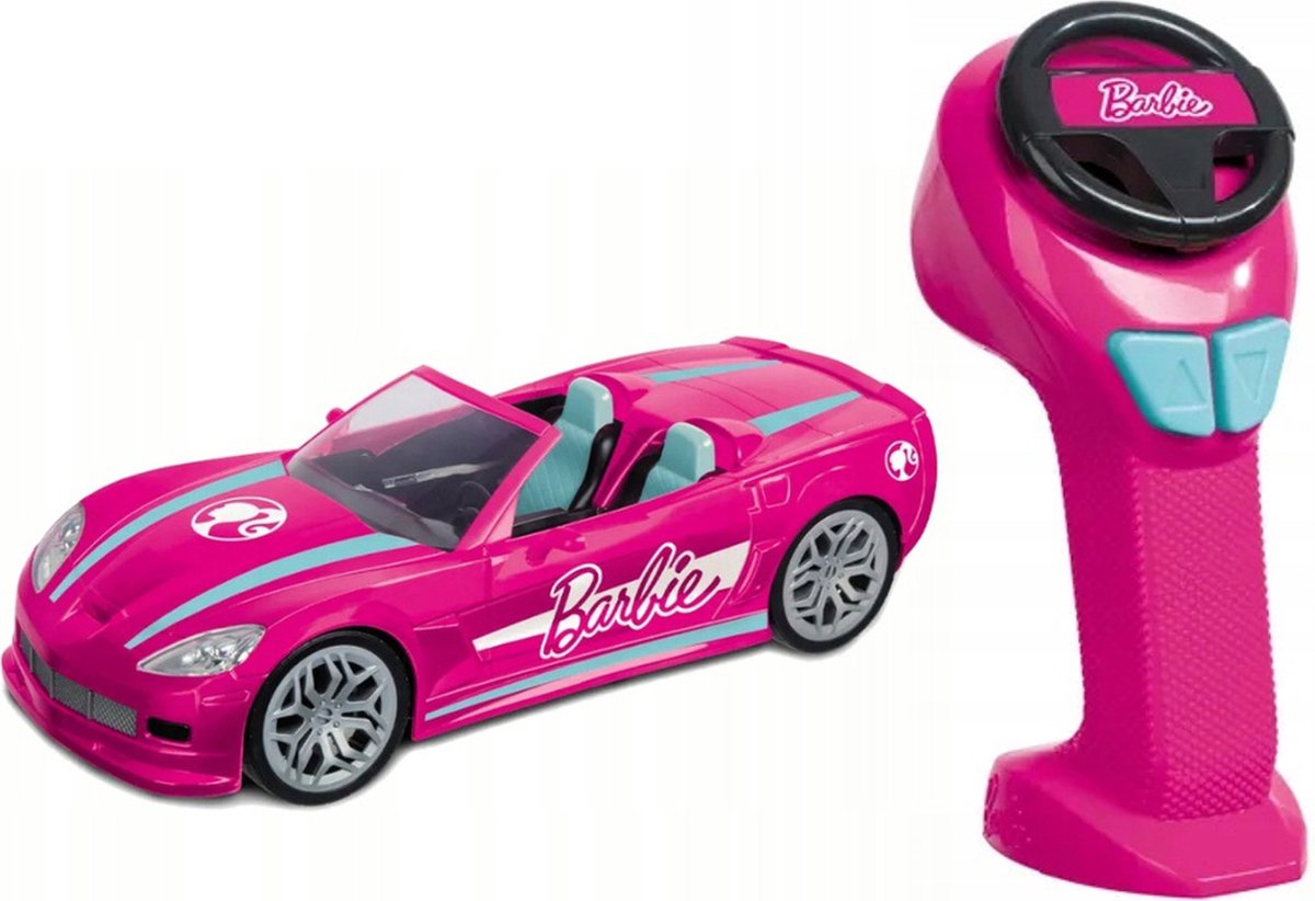 Barbie Speelgoed roze cabrio set met afstandsbediening