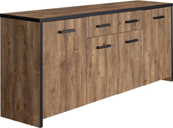 Belfurn -  buffet-dressoir Eunice in decor mango bruin en zwart