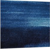 WallClassics - Vlag - Abstracte Blauwe Puntjes - 100x100 cm Foto op Polyester Vlag