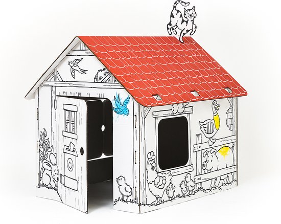 DesignNest Annahouse - Speelhuisje binnen - Milieuvriendelijk speelhuisje  voor... | bol.com
