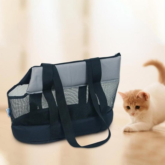 Kattenreismand Groot 61x41x40 cm – Reismand Kat tot 15 kg – Transportbox Kat & Hond – Kattenbench met Schroeven – Vliegtuig Compatibel