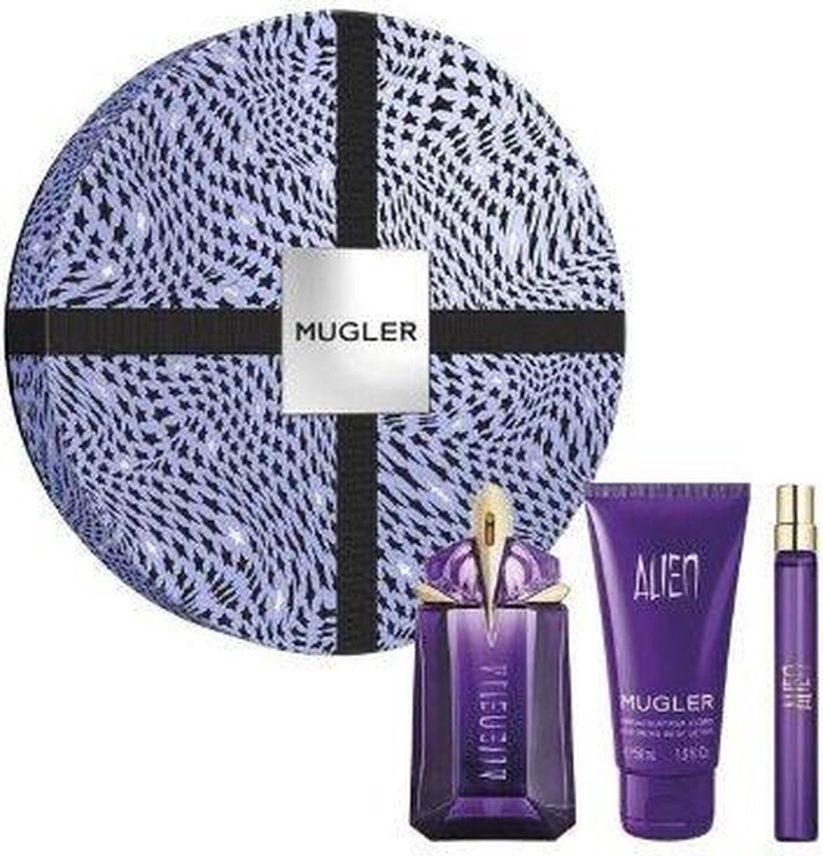 Mugler Alien Eau De Parfum 60 Ml + Tělové Mléko 50 Ml + Eau De Parfum 10 Ml Woman Gift Set