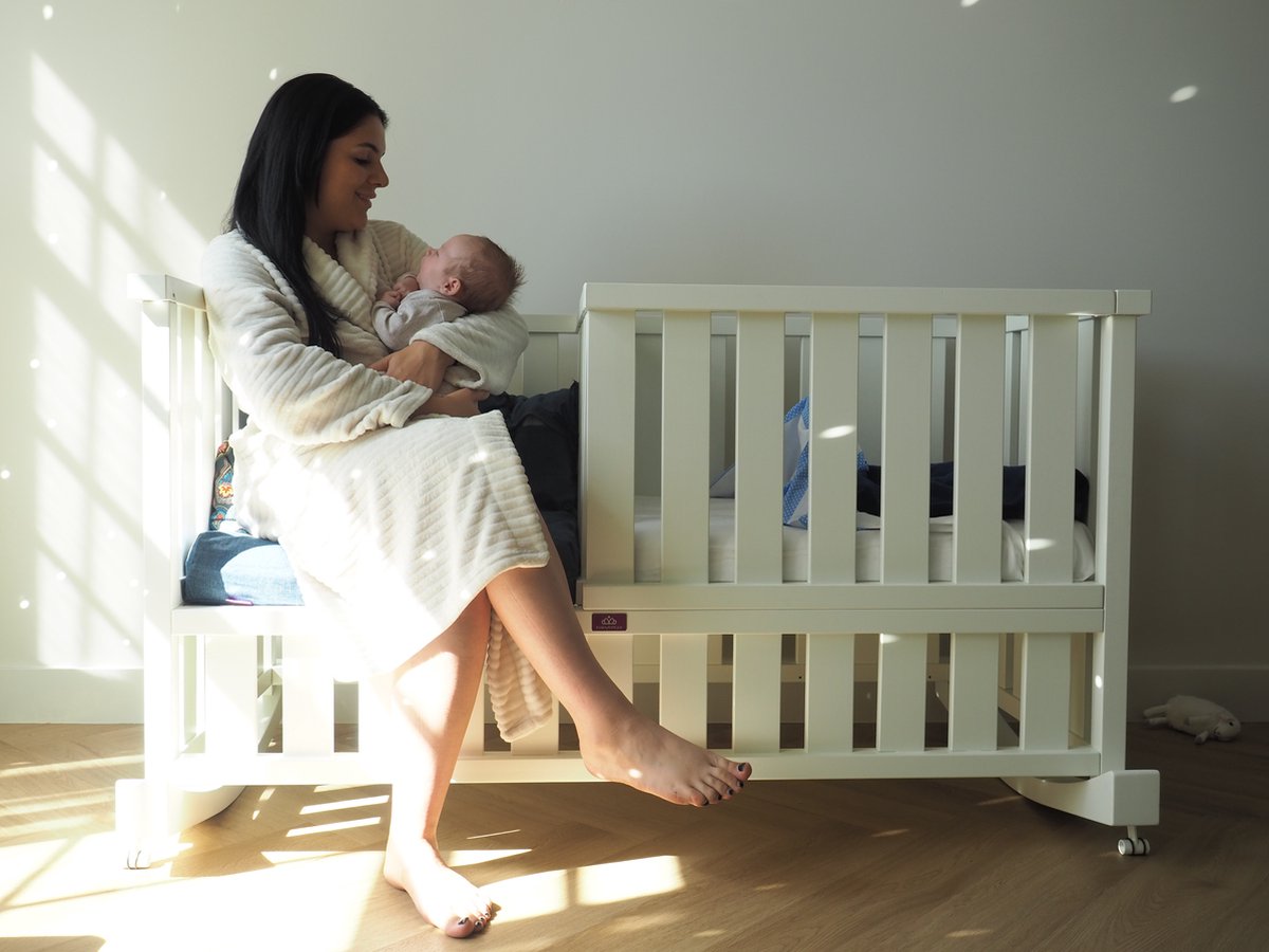 Aveainelle Automatische schommelwieg, 3-in-1 bedbedje wiegjes met Aveainelle Automatische schommelwieg, 3-in-1 bedbedje wiegjes met