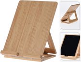 Kookboek en tablethouder - bamboe - 26,5x20cm