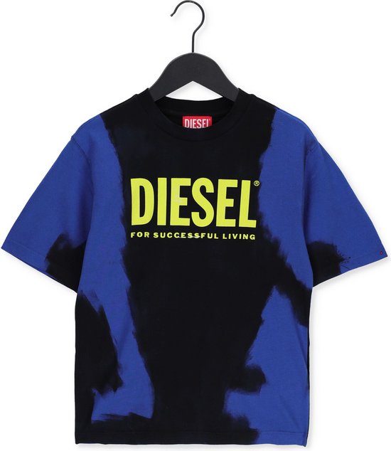 Diesel Tjustb84 Over Polo's & T-shirts - Blauw