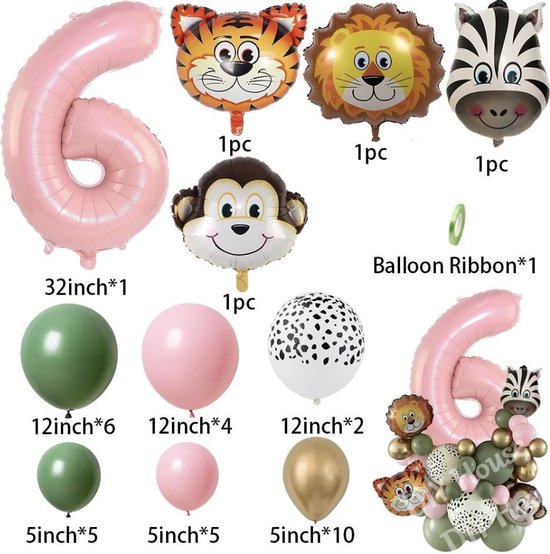 Pack anniversaire enfants décor Zoo Party