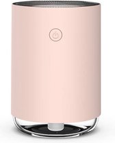 Notaro – Humidifier – Luchtbevochtiger – 255ml – Wit – Met sfeerlicht - Roze