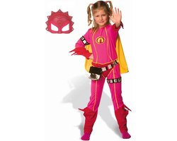 Mega Mindy Pak - Carnavalskleding - verkleedpak - verkleedkleding + Masker - maat 6-8 jaar