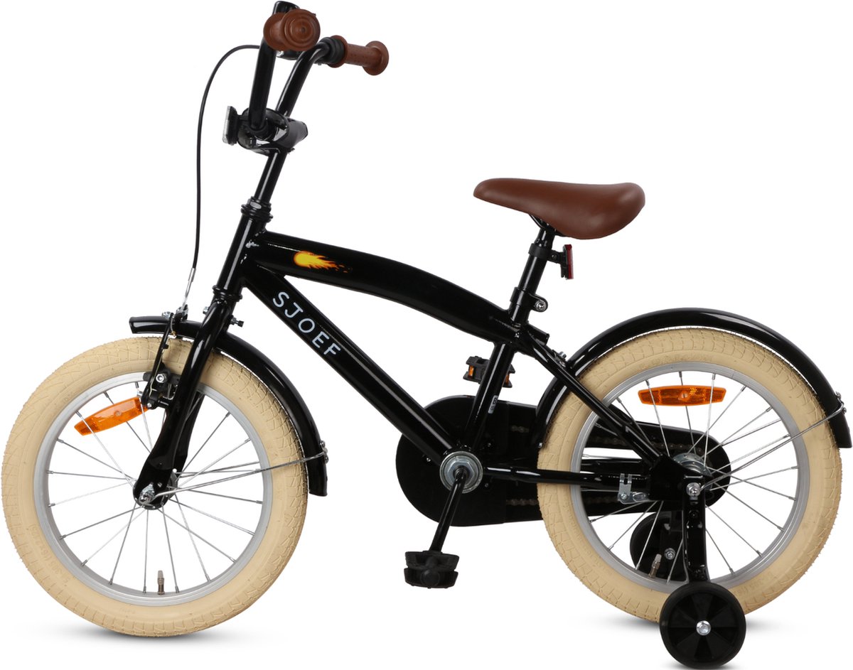 Sjoef children's bicycle - 16 inch for 4-6 years - Black