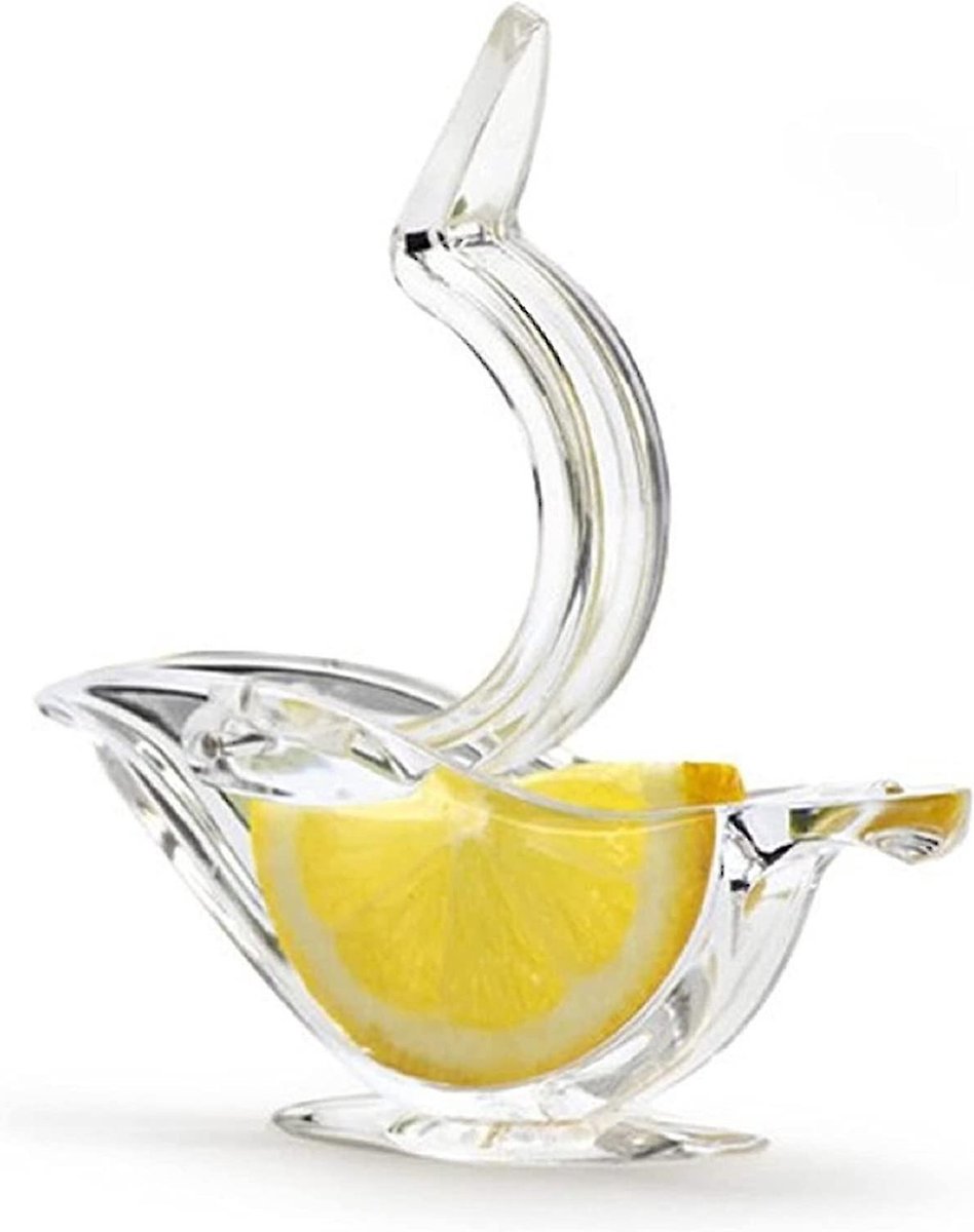 Frisse Vogel Deluxe- Citroenpers Handmatig- Transparante Citruspers - Decoratieve citroenpers - Lemon Squeezer - Lemon Bird