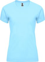 Chemise sport femme bleu ciel manches courtes marque Bahreïn Roly taille XL