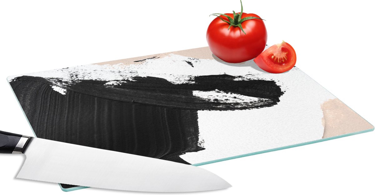 Glazen Snijplank - 28x20 - Verf - Design - Abstract - Snijplanken Glas