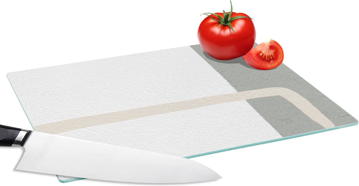 Glazen Snijplank - 28x20 - Abstract - Minimalisme - Design - Snijplanken Glas