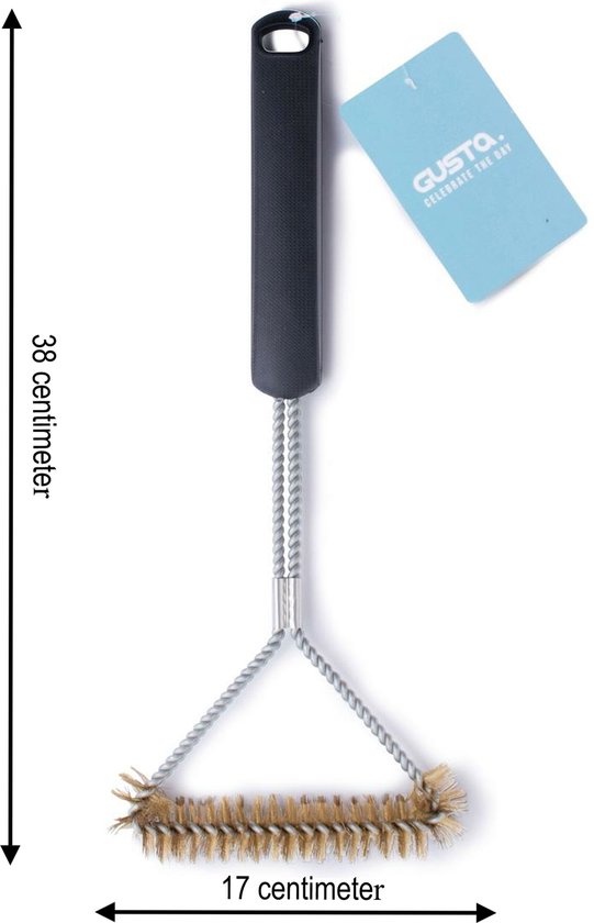 Gusta BBQ Brosse de nettoyage pour grille de four 38 x 17 x 3 cm