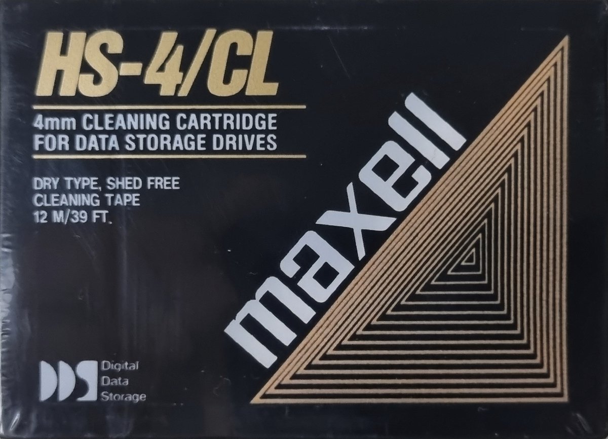 Maxell HS-4/CL, 4mm DDS Cleaning Cartridge - Maxell
