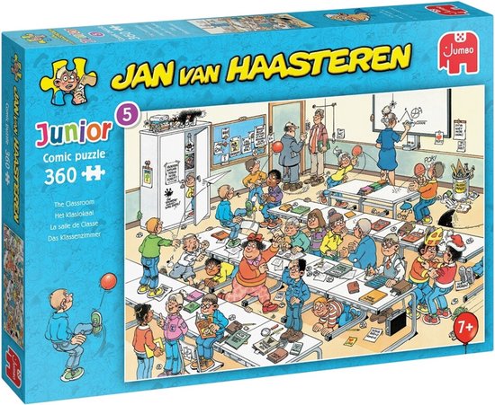 Discreet behang Honger Jan van Haasteren Junior Het Klaslokaal puzzel - 360 stukjes - Kinderpuzzel  | bol.com