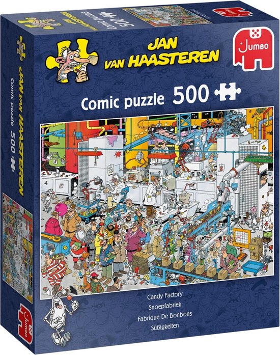 Jumbo puzzel Jan van Haasteren Snoepfabriek (500)