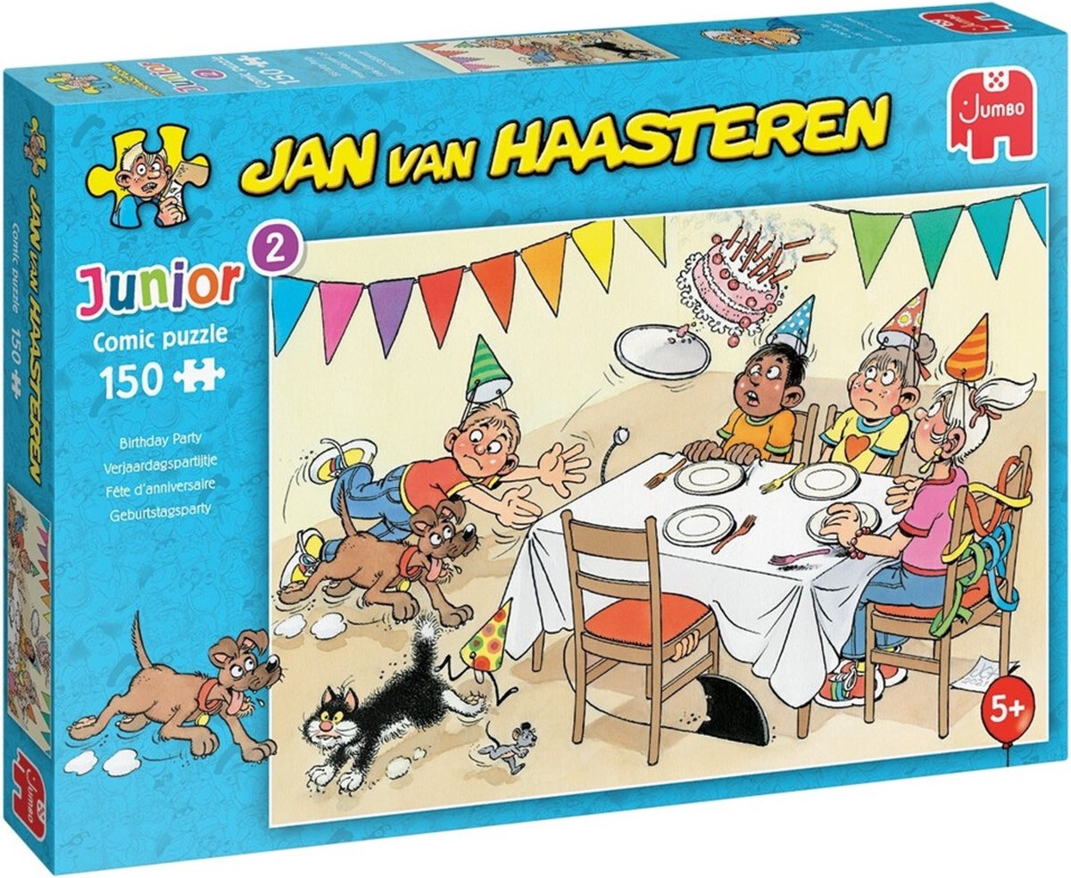Jan van Haasteren Junior Verjaardagspartijtje puzzel - 150 stukjes - Kinderpuzzel