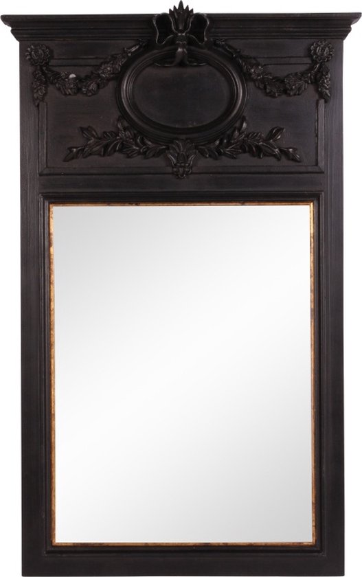 Baroque - Spiegel - Wandspiegel hout h. 102 cm - 102x64x4 - Wood
