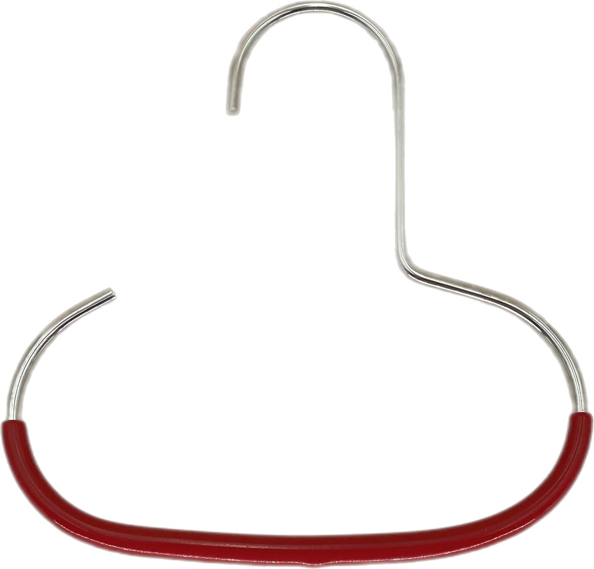 TopHangers [Set van 3] - Praktische metalen accessoire hanger voor sjaals / stropdassen / petten / sieraden / riemen met rode anti-slip coating | Gecertificeerd als 'Ecofriendly' en 'Skinfriendly' | 'Mawa G1'
