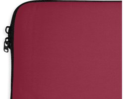 SleevesAndCases - Laptop sleeve - Bruin - Rood - Effen - Laptop case - Laptophoes - 13 Inch - Back to school spullen - Schoolspullen jongens en meisjes middelbare school - Macbook air hoes - Chromebook sleeve
