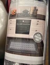 Stijlvolle keukenloper - 50 x 120 cm - Zwart/Wit ruitpatroon