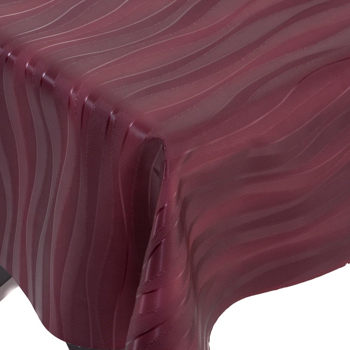 Wicotex-Tafelkleed Polyline Onix rood 140x240cm