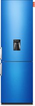 NUNKI LARGEH2O (Blue Metalic Gloss All Sides) Combi Bottom Koelkast, F, 197+71l, Handle, Waterdispenser