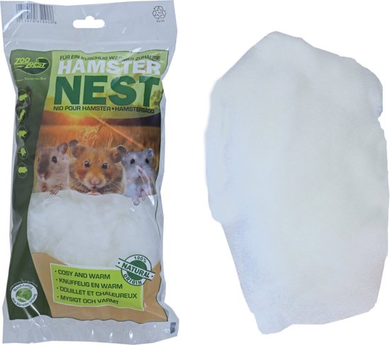 Nestmateriaal Hamsterwatten Hamster muizen knaagdieren – 100 gram