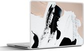 Laptop sticker - 15.6 inch - Zwart - Abstract - Design - 36x27,5cm - Laptopstickers - Laptop skin - Cover