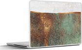 Laptop sticker - 14 inch - Abstract - Luxe - Goud - 32x5x23x5cm - Laptopstickers - Laptop skin - Cover