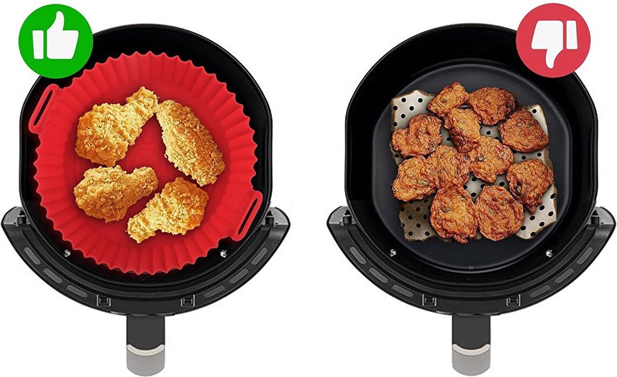 Airfreyer Siliconen Bakje Airfryer Bakvorm Airfryer Accesoires BPA Vrij bol