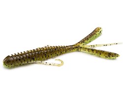 Keitech Hog Impact 3,5inch 8,75cm 10st. Green Pumpkin / Chartreuse