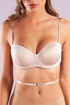 Purple-Daisy Gill Dames Lingerie Multiway Low Back met beugel BH-(128-005-1) - Maat 75B - BEIGE