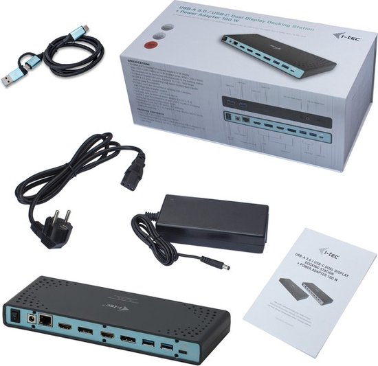 I-Tec Dual Dock PD 65W AIR USB 3.0/USB-C