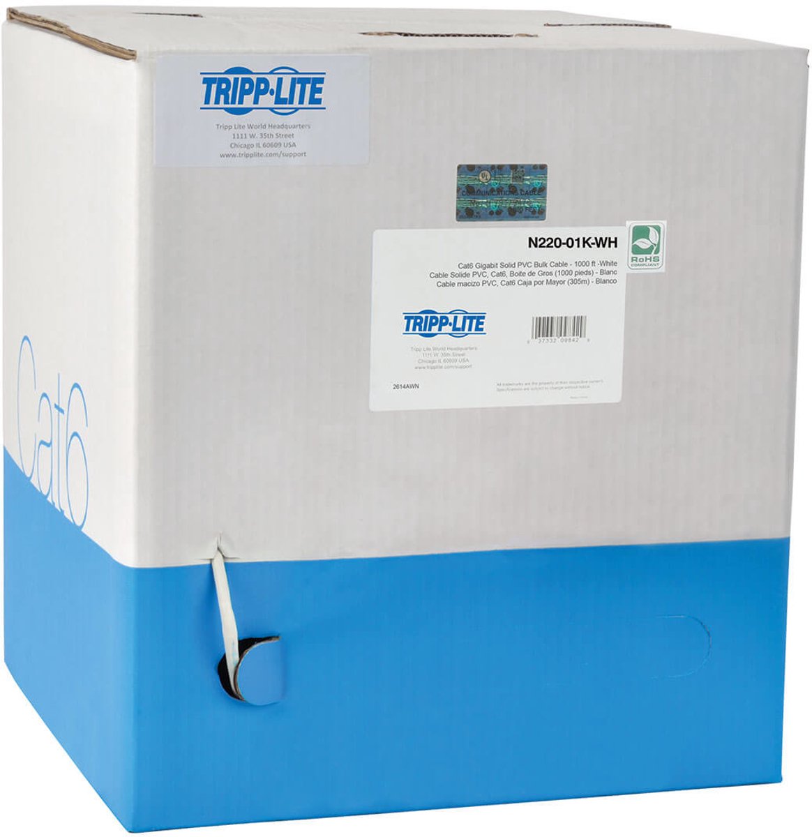 Tripp Lite N220-01K-WH netwerkkabel 304,8 m Cat6 Wit