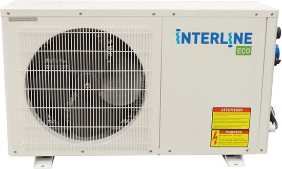 Interline ECO Warmtepomp 9,5 kW - Warmtepomp Zwembad - Interline Zwembad Warmtepomp - Zwembad Verwarming - Energiezuinig - Warmtepomp - Pool heater