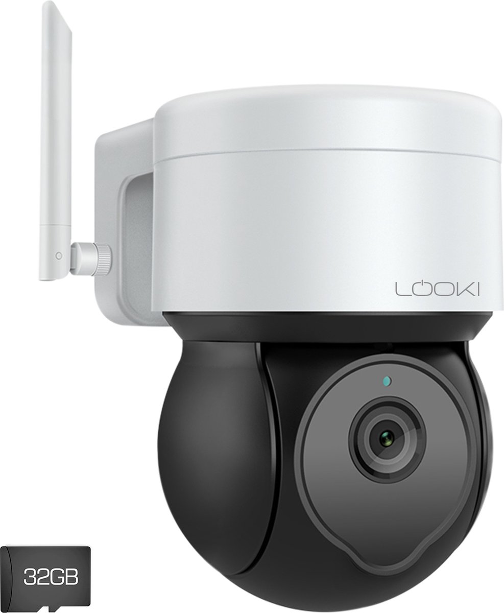 Looki 360ProX Beveiligingscamera 5MP HD – incl. 32gb SD-kaart - Camera Bewaking Voor Buiten – Security – WiFi – Bewegingssensor - Geschikt Voor Google Home