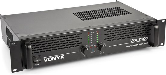 Vonyx VXA-2000 versterker 2x 1000W met brugschakeling | bol.com