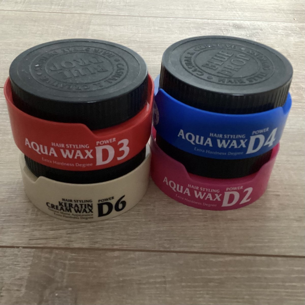 4x mixpakket Diar Style Aqua Hairwax / Keratin Cream wax