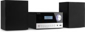 BT streaming, CD, DAB+ tuner, FM radio, USB, 50W, 6 Ohm, 100-240V, 50/60Hz, 190 x 180 x 105mm, 123 x 130 x 172mm, 2.3kg