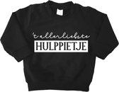 Baby sweater -'t Allerliefste Hulppietje - Maat 92 - Zwart - 5 December - Sinterklaas - Piet - Kraamcadeau - Cadeau - Babyshower - Zwanger - Geboorte