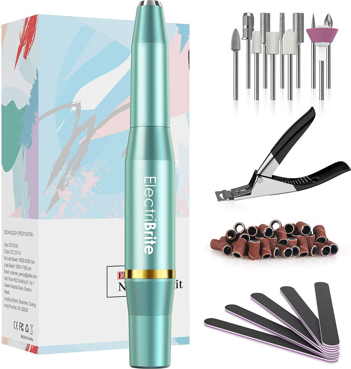 Goedkoopste Elektrische Nagelvijl Nagelfrees – Nagelvijl – Automatische Nagelvijl Manicure en Pedicure – Nagelsalon Beauty Salon