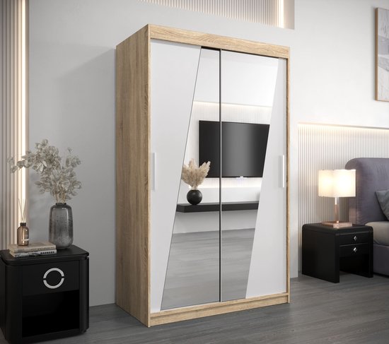 vidaXL Kledingkast 80x52x180 cm bewerkt hout sonoma eikenkleurig