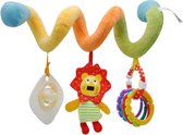 Baby Spiraal Leeuw - Baby speelgoed - Baby Knuffel - Kinderwagen Speeltje - Buggy Speelgoed - Baby Spiraal Speeltje - Autostoel Ketting