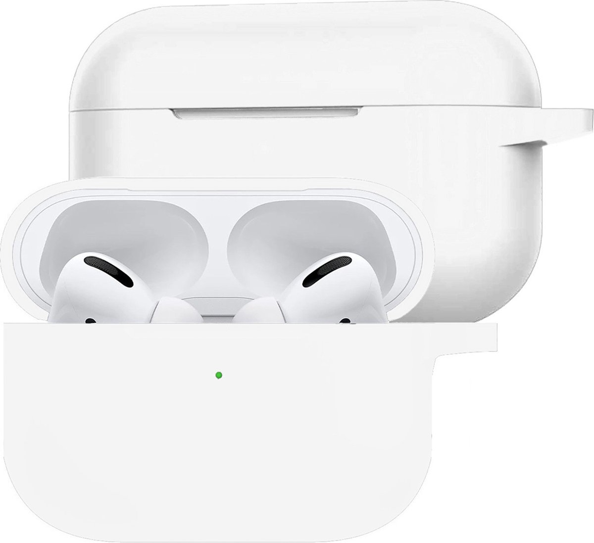 Hoesje Geschikt voor Airpods Pro Hoesje Siliconen Case - Hoes Geschikt voor Apple Airpods Pro Case Hoesje - Transparant