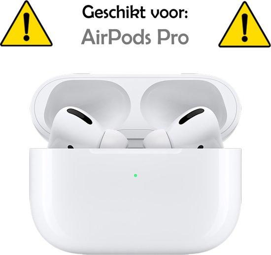 Coque adaptée à la coque Apple AirPods Pro Coque en Siliconen - Coque adaptée à la coque AirPods Pro - Rose clair - 2 pièces